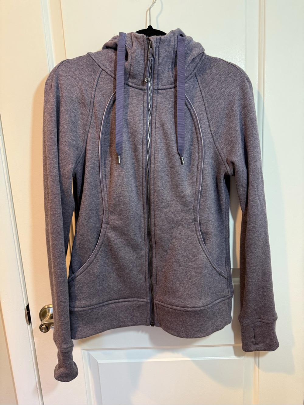 lululemon athletica Heather Gray Full-Zip Hooded Sweatshirt